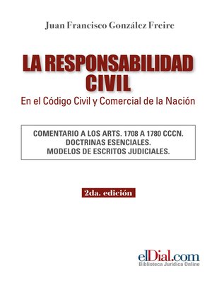 cover image of La Responsabilidad Civil en el Código Civil y Comercial de la Nación